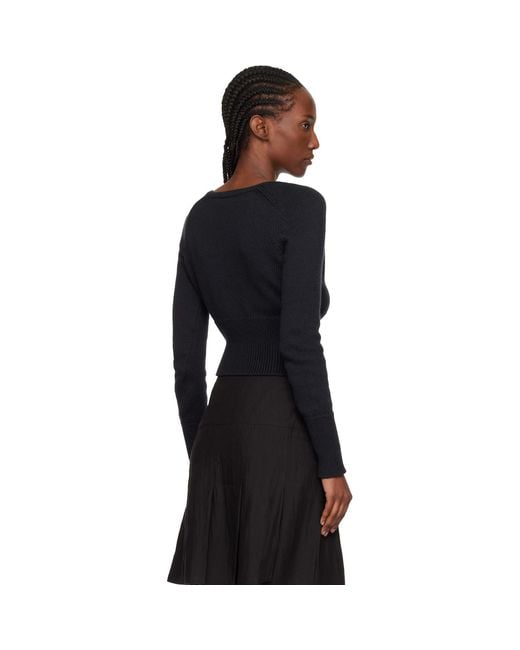 Our Legacy Black Sharp V-neck Sweater