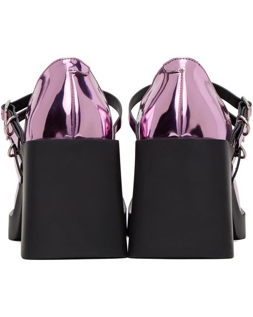 Chaussures charles ix à talon bottier jennie roses Justine Clenquet en coloris Black