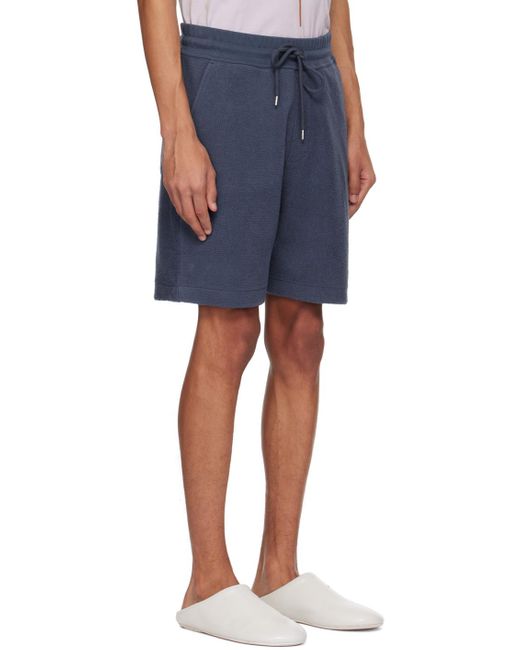 Vivienne Westwood Blue Embroidered Shorts for men