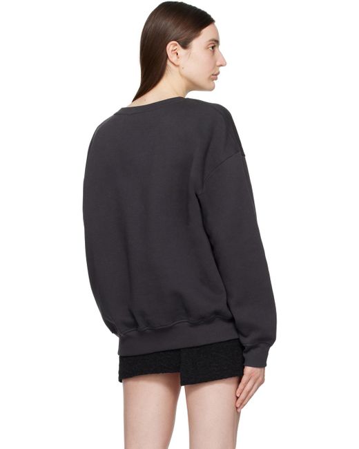 Ganni Black Gray Isoli Sweatshirt