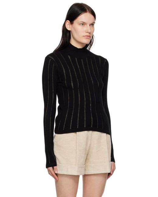 See By Chloé Black High-Neck Blouse