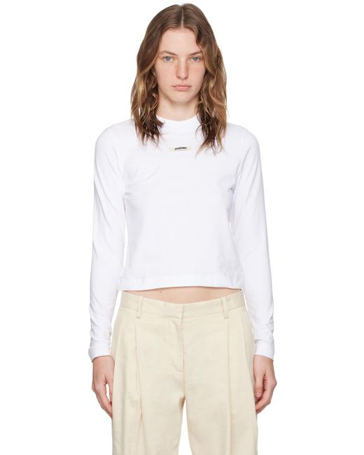Jacquemus White The Gros Grain Long-Sleeve T-Shirt