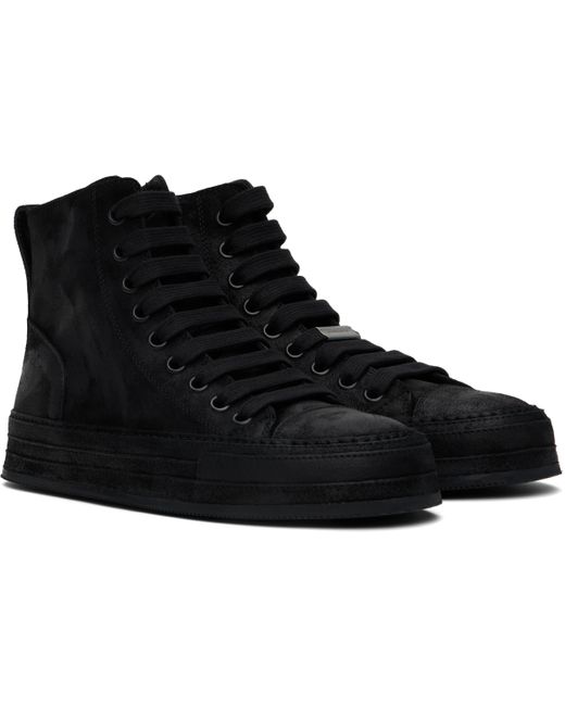 メンズ Ann Demeulemeester ブラック Orvo ハイカットスニーカー Black