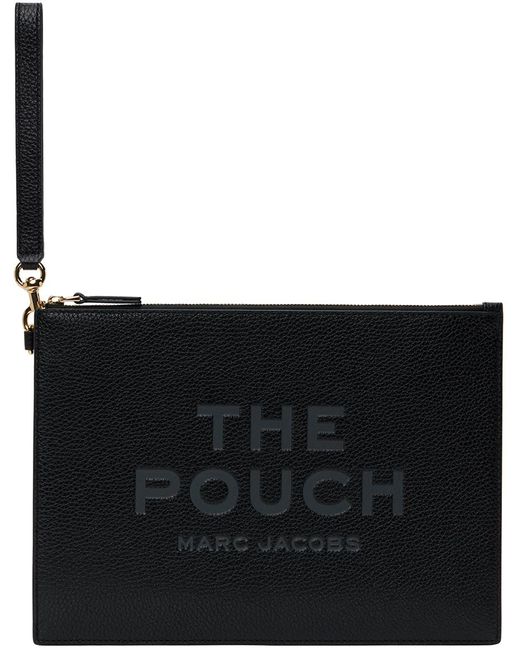 Marc Jacobs Black 'the Leather Large Pouch' Pouch