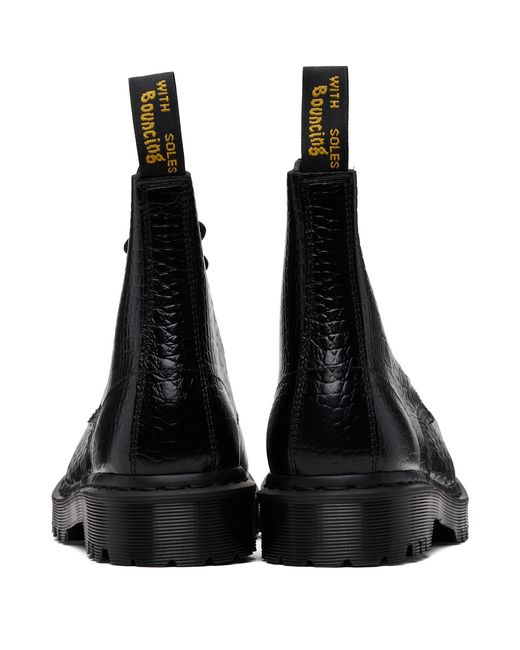 メンズ Dr. Martens ブラック 1460 Pascal Bex Steel Toe レザー ブーツ Black