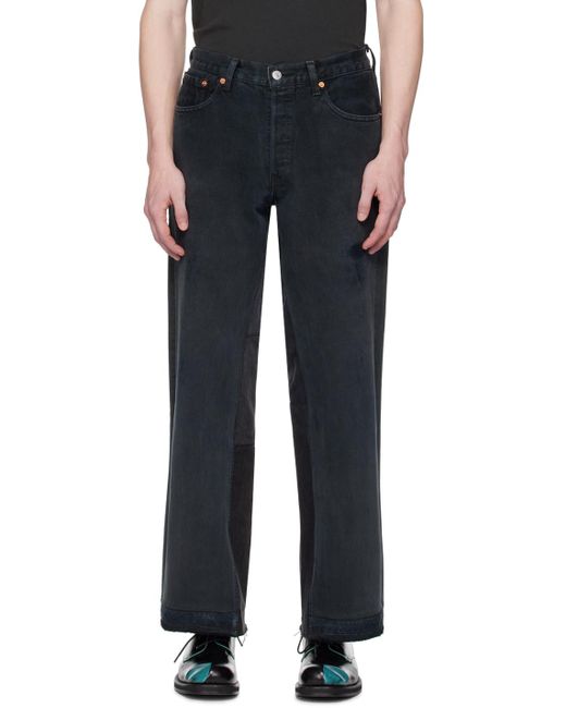 Re/done Black Levi's Edition Big Boy Jeans for men