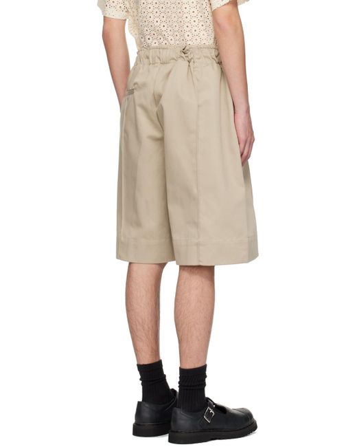 Frankie Shop Natural Adan Shorts for men