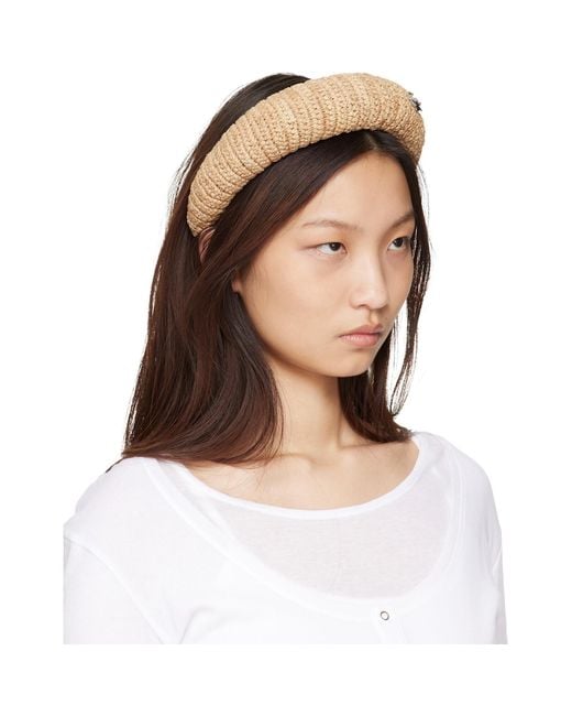 Vivienne Westwood Natural Raffia Hairband