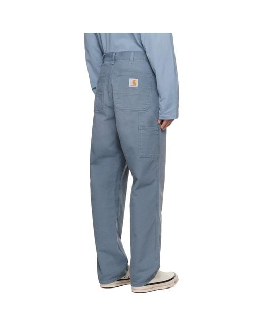 Carhartt Blue Single Knee Trousers for men