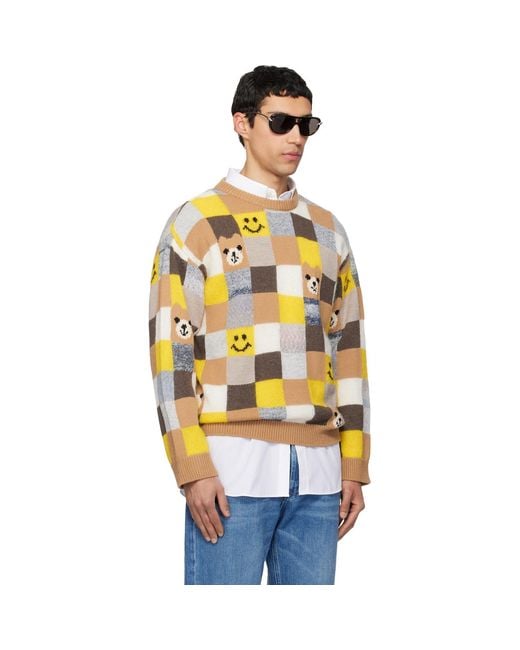 Moschino Metallic Wool & Cashmere Blend Sweater for men