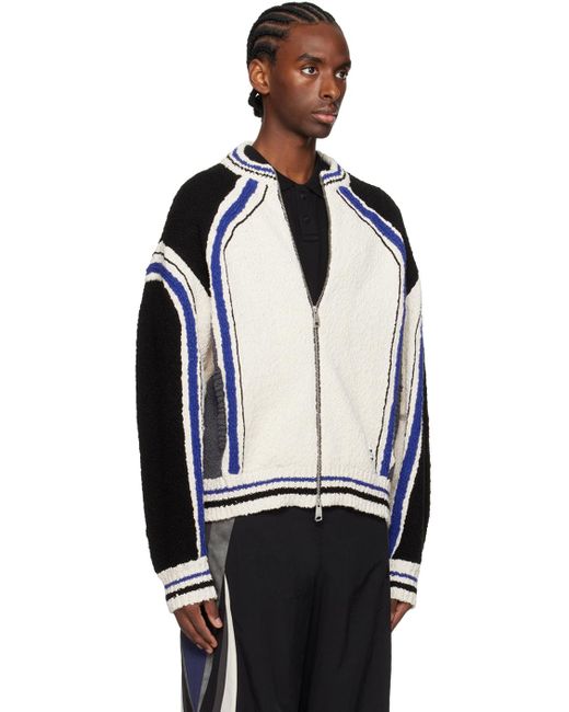 Adererror Black Striped Sweater for men