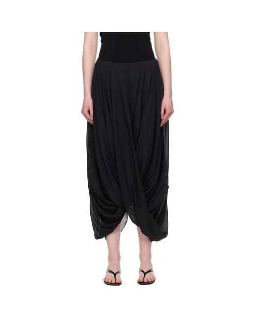 Totême  Black Cocoon Maxi Skirt
