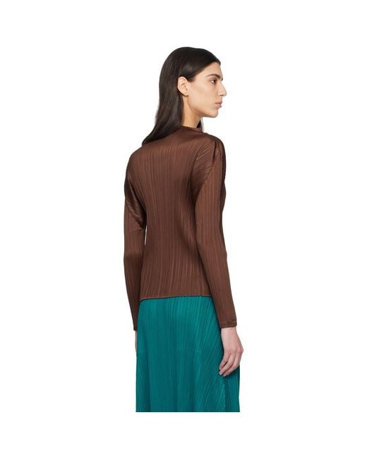 Pleats Please Issey Miyake Multicolor Monthly Colors November Top