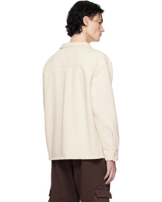 Les Tien Natural Off- Heavyweight L/S Shirt for men