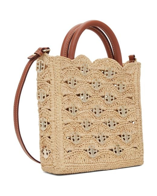 Rabanne Metallic Small Signature 1969 Discs Tote