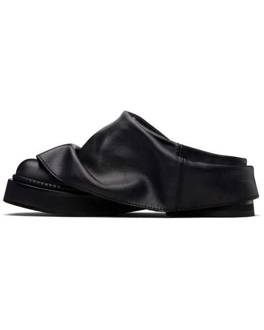 The Attico Black Mini Robin Sabot Loafers