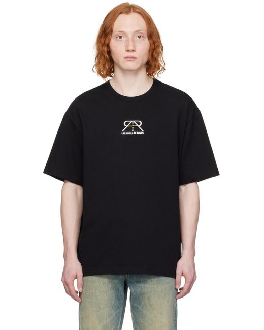 RTA Black Oversized T-shirt for men