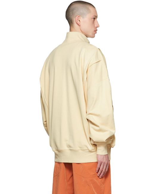 A.A.Spectrum光谱 Natural Rossbert Half-Zip Sweatshirt for men