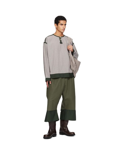 SC103 Green Ssense Exclusive Khaki Knoll Shorts for men