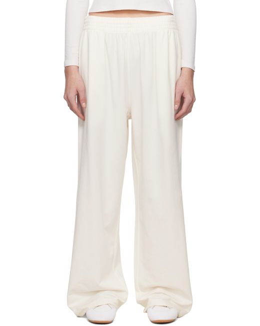 Skims オフホワイト Cotton Jersey ワイドレッグ ラウンジパンツ White