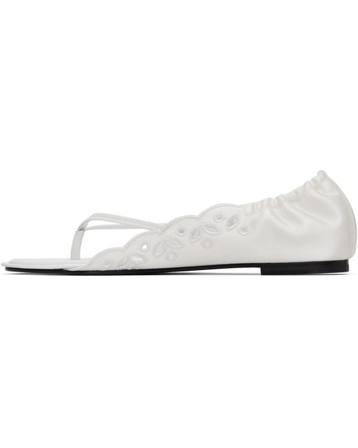 Jacquemus Black 'The Flat' Sandals