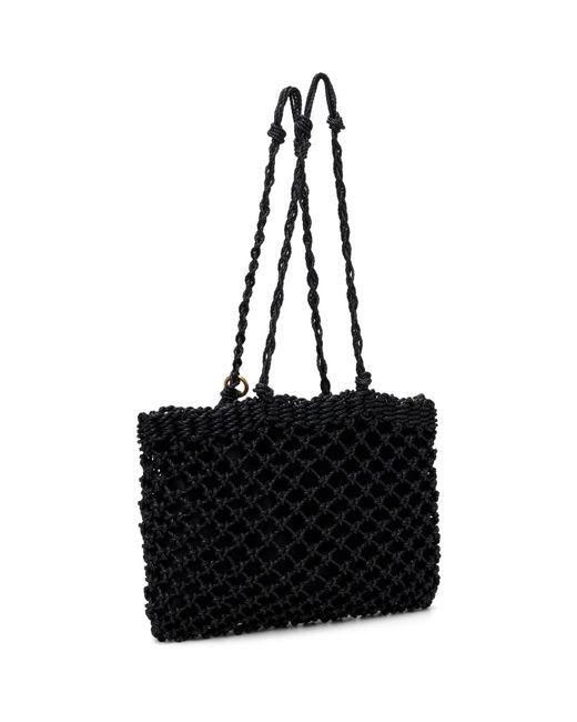 Jil Sander Black Tangle Net Tote