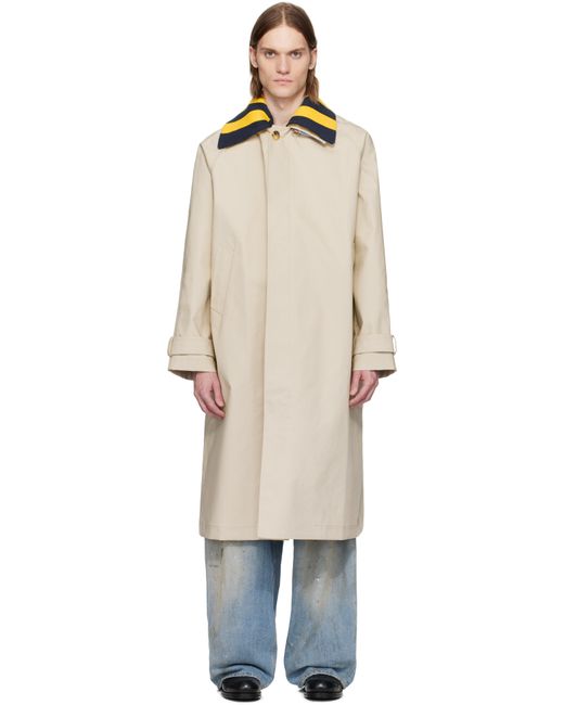 メンズ Charles Jeffrey ベージュ Doctors マックコート Black