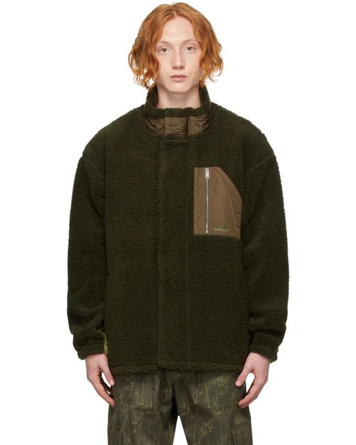 Ambush Green Wool Fleece Jacket for men