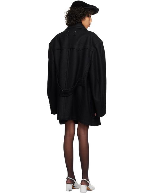 Maison Margiela Black Oversized Coat