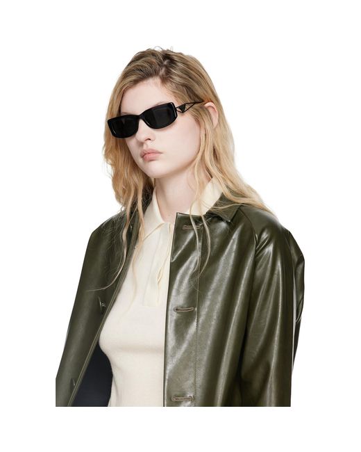 Prada Black Triangle Logo Sunglasses