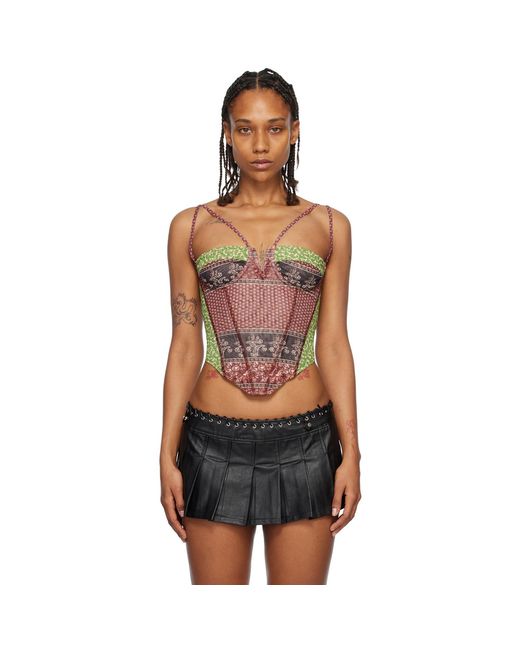 Miaou Black Burgundy Aphex Corset