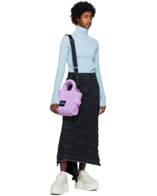 Marc Jacobs Purple 'the Teddy Small' Tote