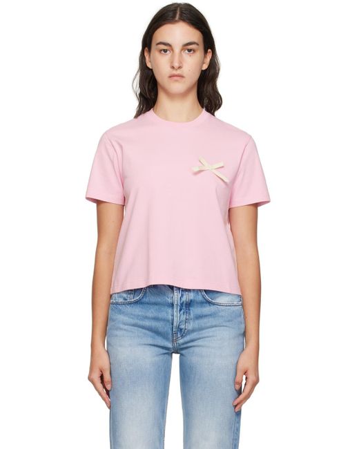 Jacquemus Le Chouchouコレクション Le T-shirt Noeud Tシャツ Pink