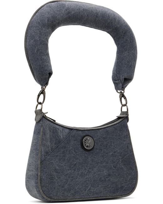 PAULA CANOVAS DEL VAS Carmen Denim Bag in Black | Lyst