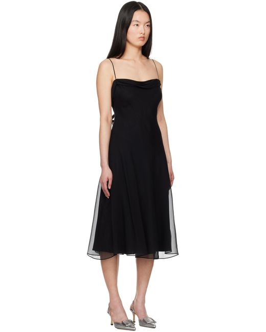 Mirror Palais Black Belladonna Midi Dress