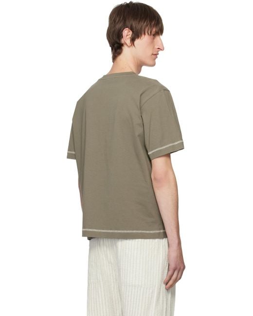 Craig Green Green Craig Flatlock Stripe T-shirt for men