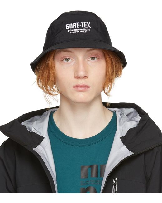 thisisneverthat Synthetic Gore-tex 3l Bucket Hat in Black for Men | Lyst