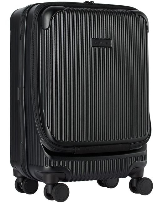 Master Piece Black Trolley Suitcase, 34L for men