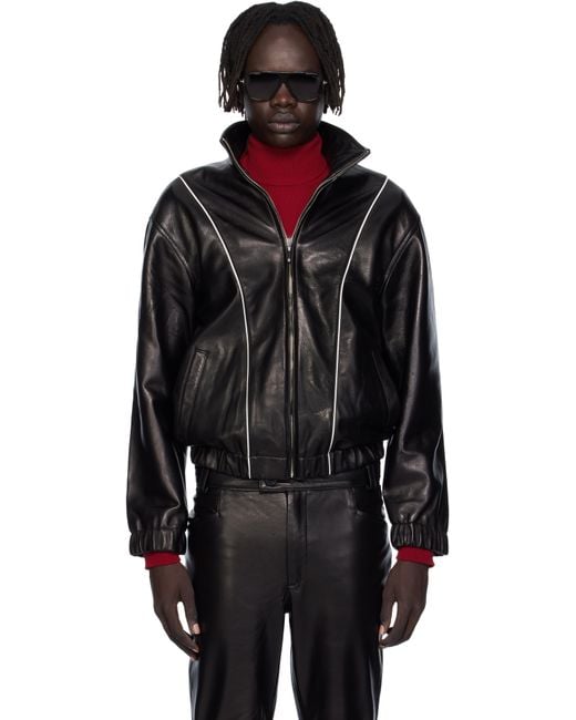 Ernest W. Baker Black Track Jacket for men