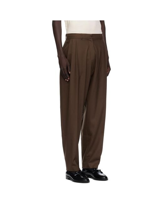 Ashley Williams Black Peg Trousers for men