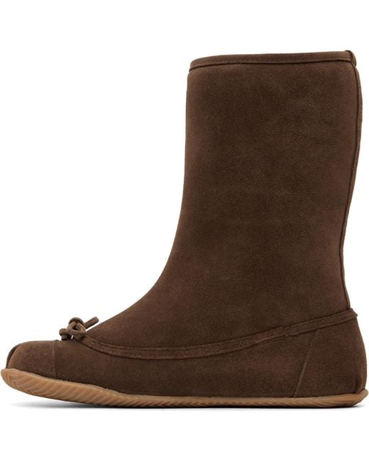 Abra Brown Tall Baby Boots