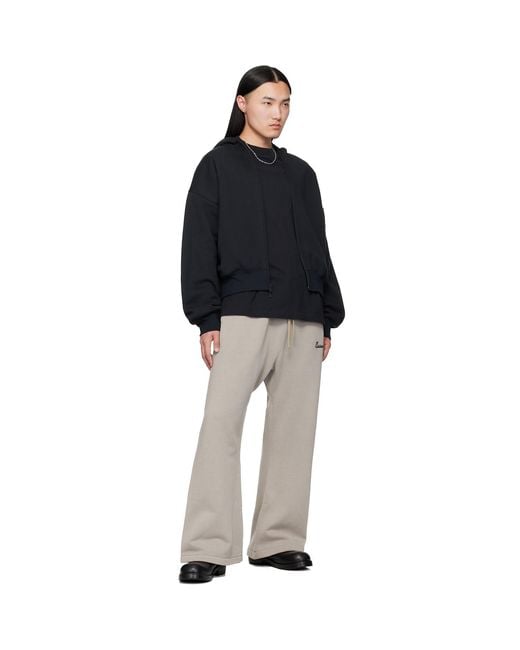 Fear Of God Black Classic Zip-Up Hoodie for men