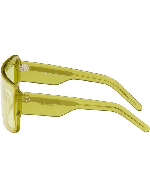 Rick Owens Blue Documenta Sunglasses for men