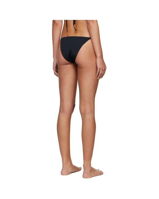 Versace Black Greca Bikini Bottoms