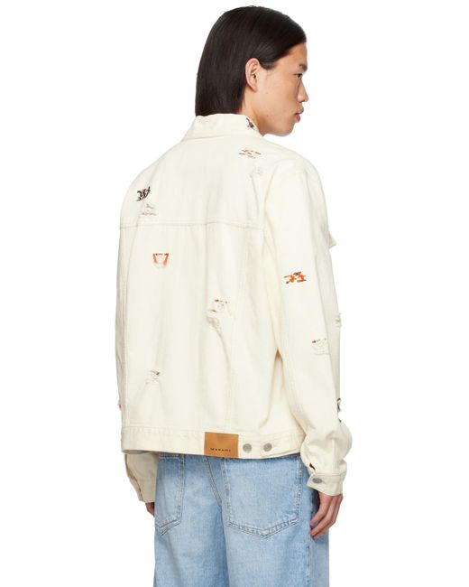 Isabel Marant Off Jango Denim Jacket in White for Men Lyst Canada