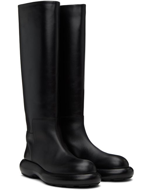 Jil Sander Black Pull-loop Boots