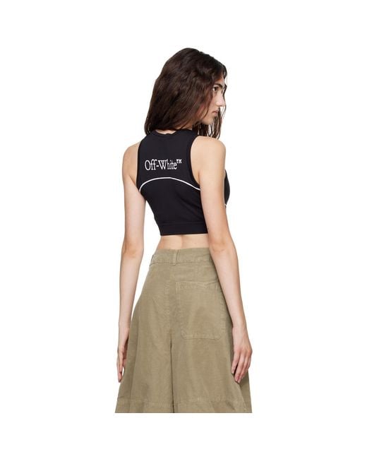 Off-White c/o Virgil Abloh Black 'Off' Stamp Seamless Crop Top