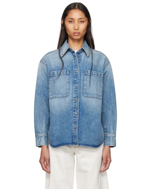SLVRLAKE Denim ブルー Overland デニムシャツ Blue