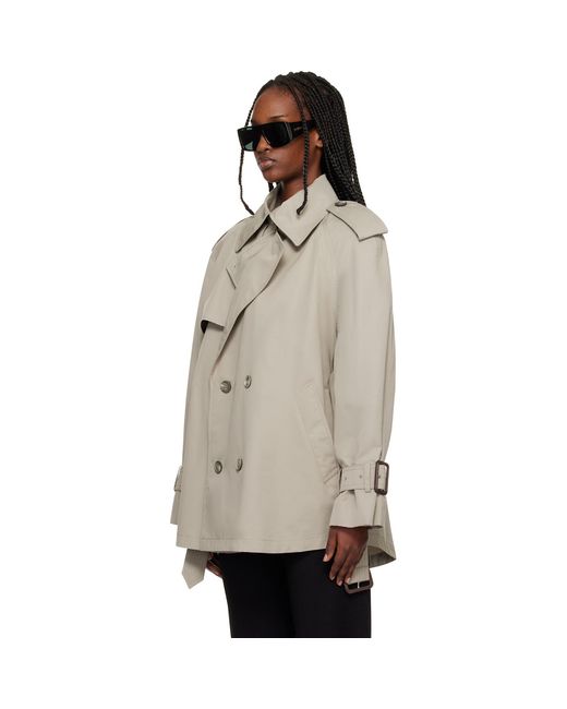 Wardrobe NYC Natural Clean Mini Trench Coat