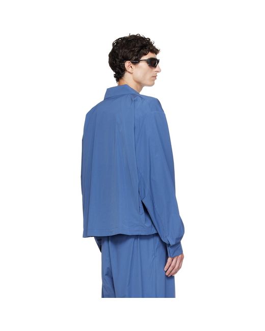 Kiko Kostadinov Blue Kippel Light Jacket for men